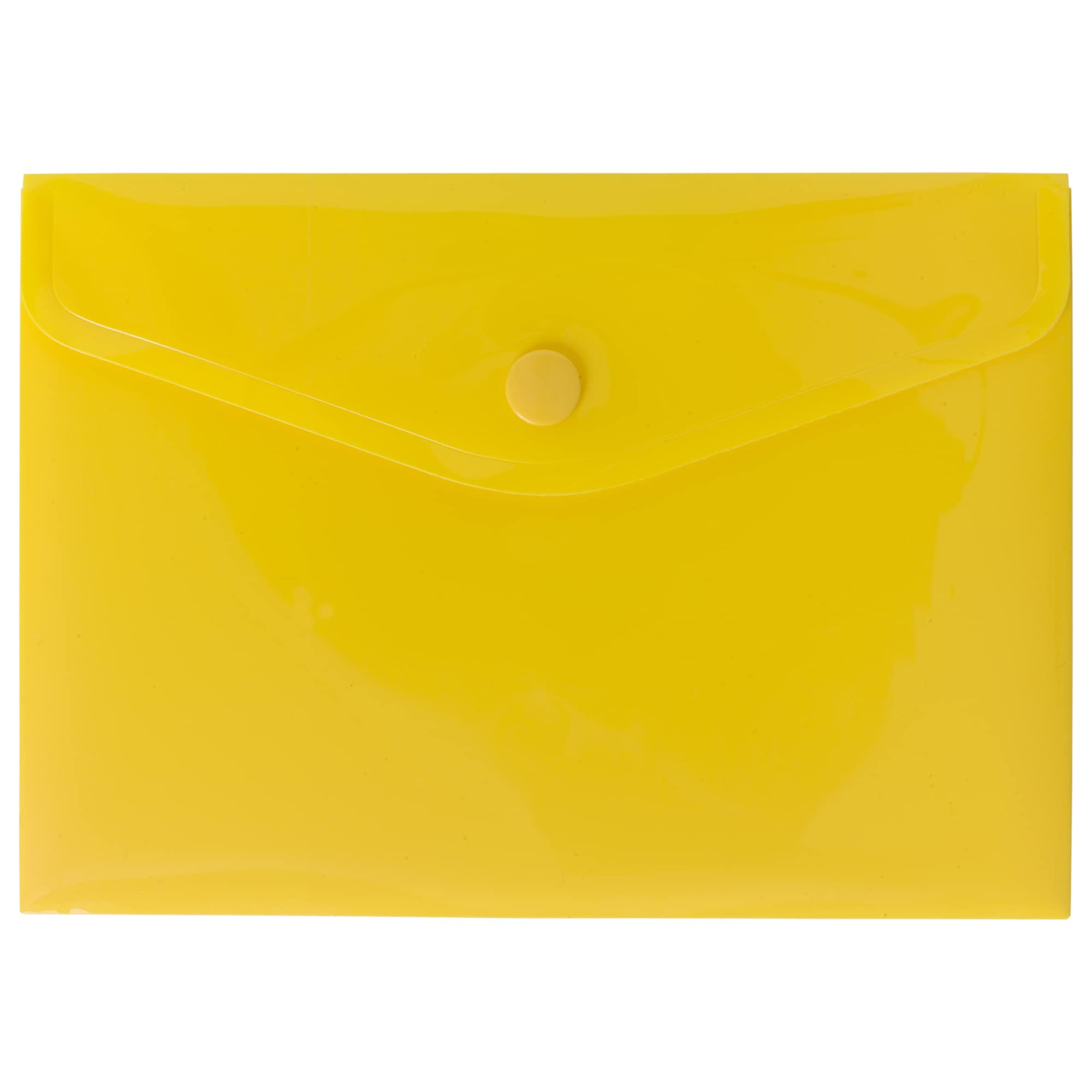 eco-eco A6 Press Stud Popper Wallet - 50% Recycled Plastic Folder | Pack of 5 Assorted Colours 3