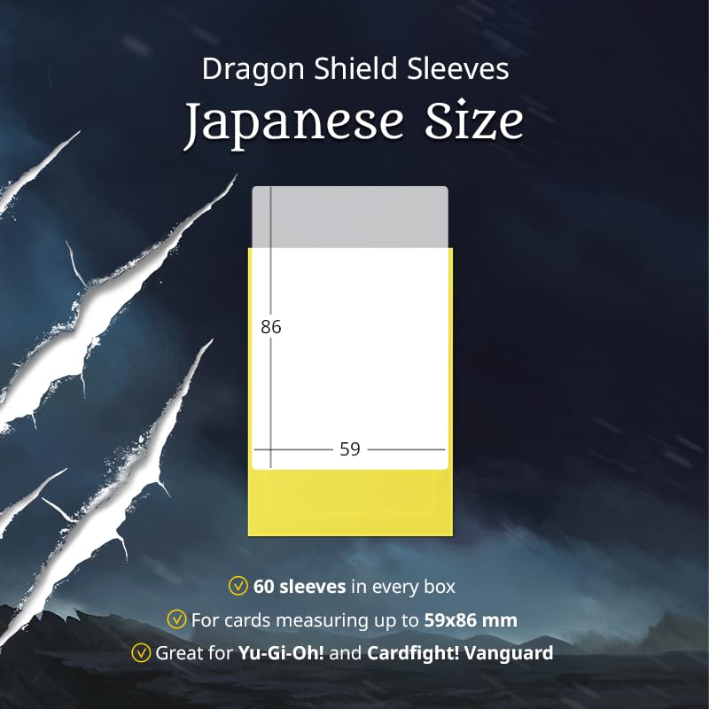 Dragon Shield ART11105 White (60) Matte Japanese Size Sleeves 60pk