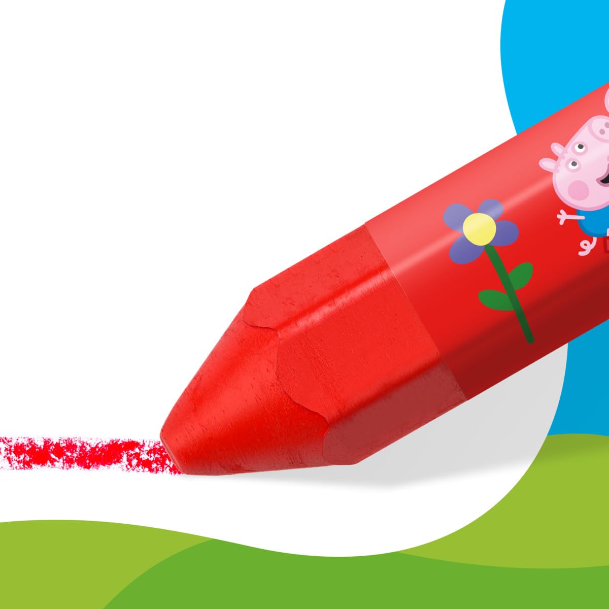 STAEDTLER Peppa Pig x Noris Junior Jumbo Wax Crayons - Ergonomic Hexagonal Shape | Assorted Colors 3