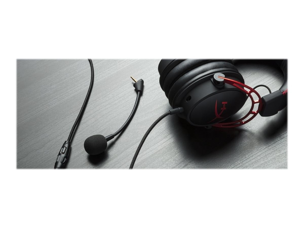 HyperX Cloud Alpha Gaming-Headset mit Doppelkammer-Treibern, abnehmbarem Mikrofon mit Geräuschunterdrückung, kompatibel mit PS5, Xbox Series X|S, PC 10