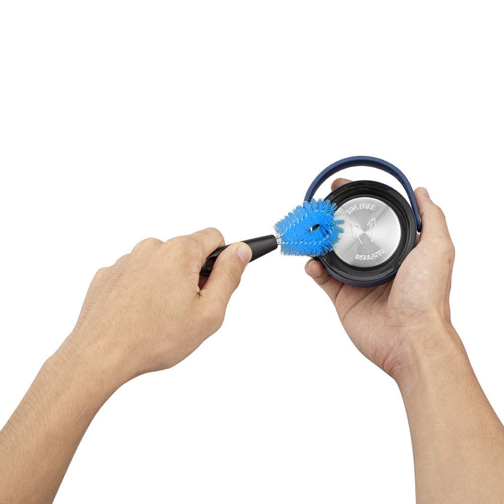 Super Sparrow 3-in-1 Kitchen Brush Set - Bottle, Straw, and Spout Cleaner | Blue 5
