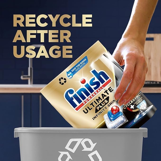 Finish Ultimate Plus Infinity Shine Geschirrspültabs – Zitronenduft, 1,47 kg