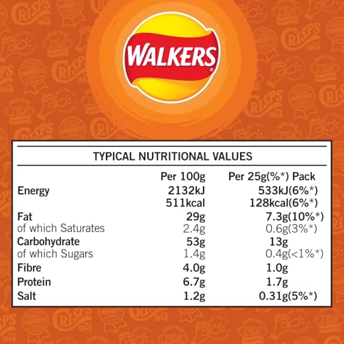 Walkers Brathähnchen-Chips Multipack 6x25g 4