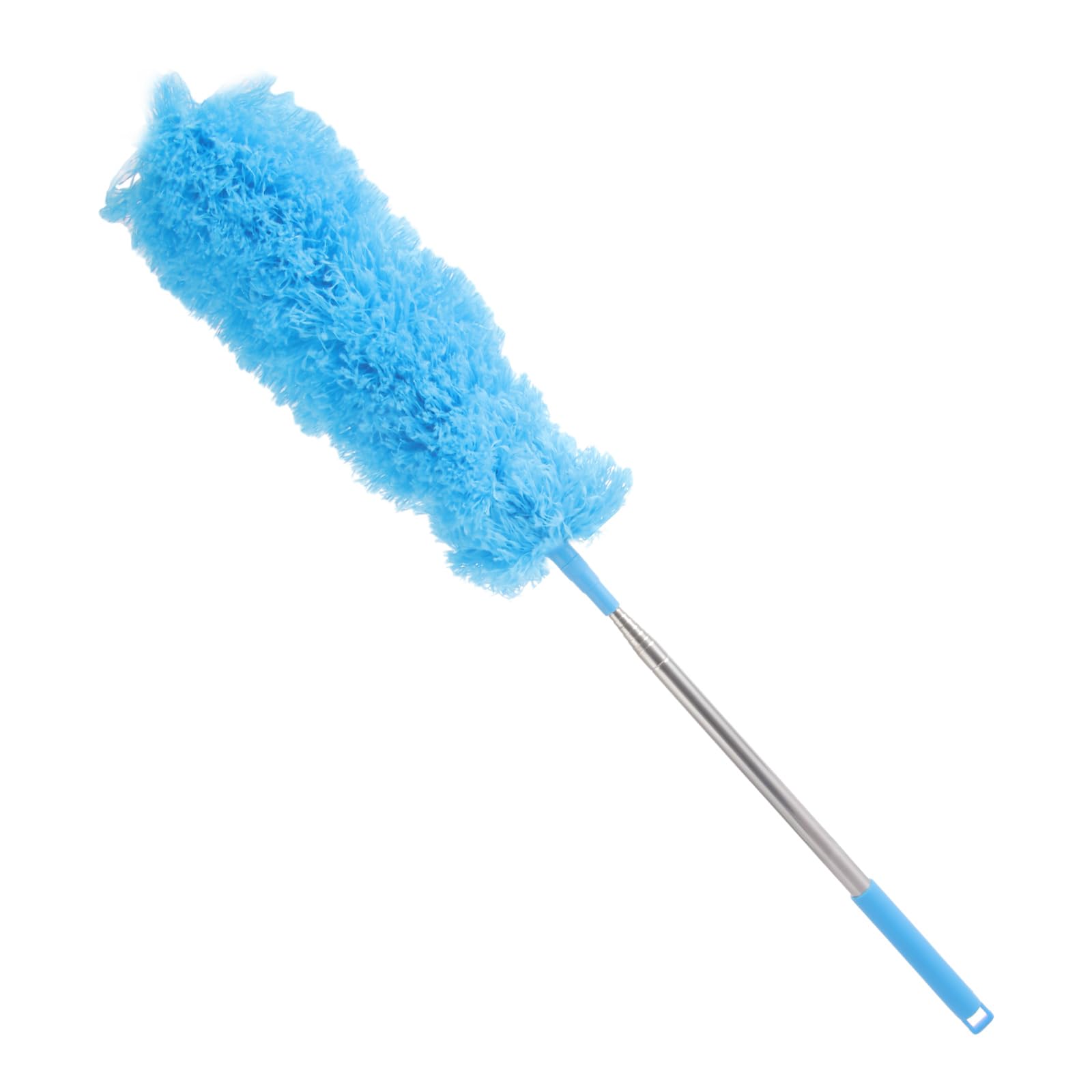 ASelected Extendable Microfiber Duster - Telescoping Stainless Steel Rod up to 275CM | Bendable Head
