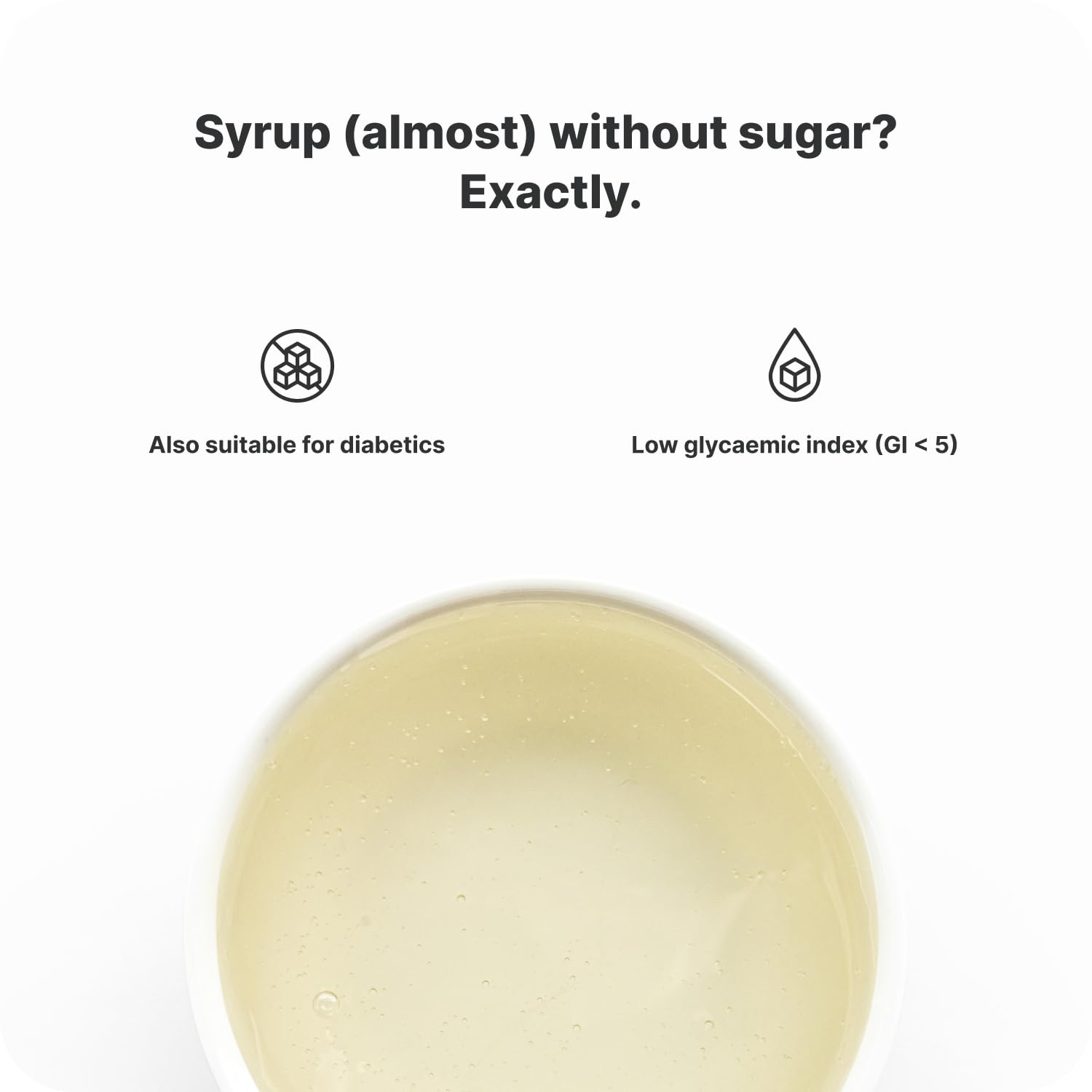 Vilgain Chicorée-Sirup | Natürlicher Süßstoff mit 69 % präbiotischen Ballaststoffen | Wenig Zucker | Diabetikerfreundlich