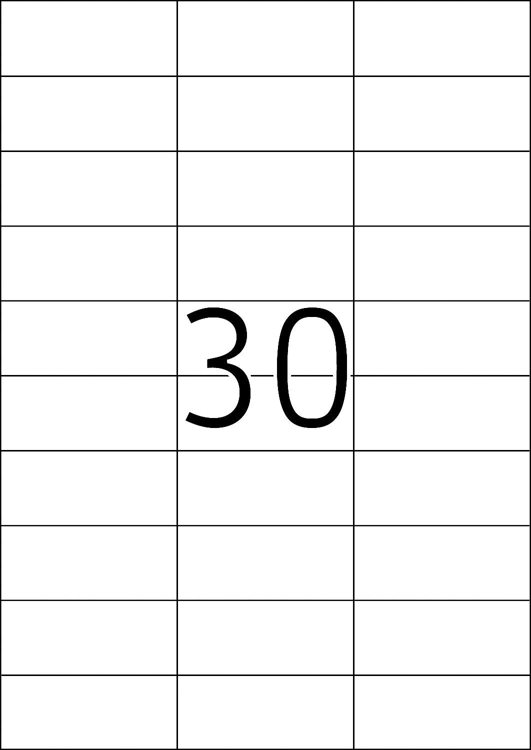 TopStick 8703 Multi-Purpose Printer Labels - 70 x 29.7 mm, White, 3000 Labels (100 Sheets)