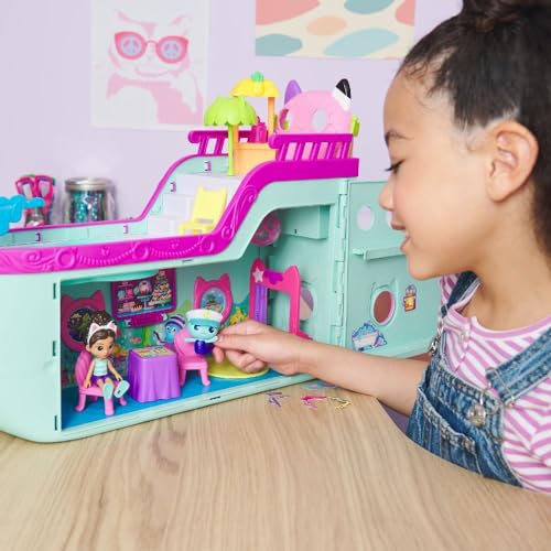 Gabbys Puppenhaus-Katzenfreundeschiff – 18-teiliges Kreuzfahrt-Spielset mit Gabby- und MerCat-Figuren, ab 3 Jahren 12