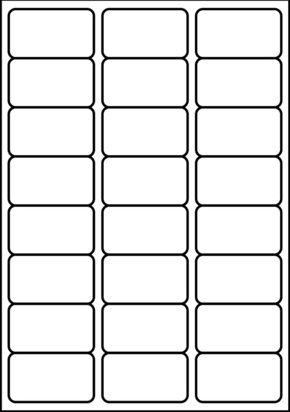 SmithPackaging A4 Self Adhesive Address Labels - 24 Labels/Sheet, 20 Sheets, Matt White, Permanent Adhesive