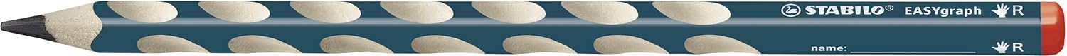 Handwriting Pencil - STABILO EASYgraph Box of 12 HB Petrol Right Handed