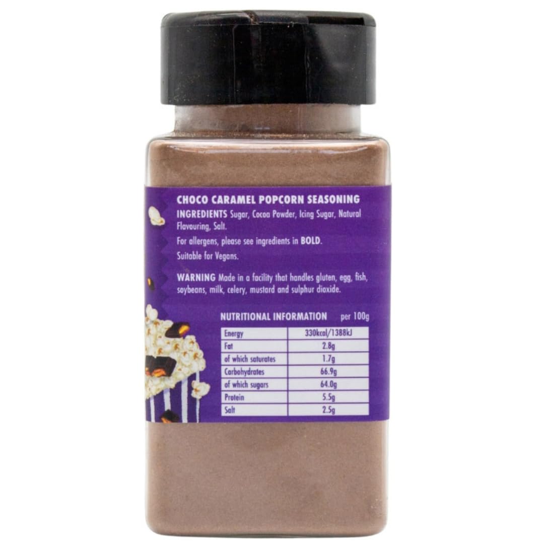 Popcorn Shed Chocolate Caramel Popcorn Seasoning - DIY Gourmet Popcorn Mix for Movie Nights