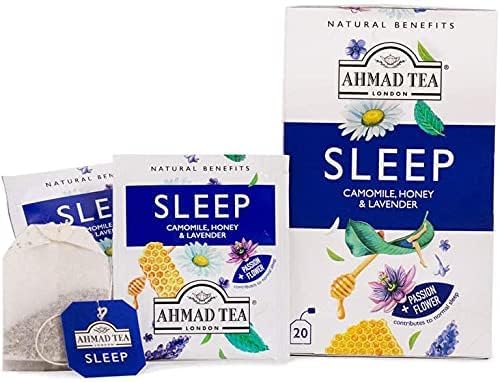 Ahmad Tea Natural Benefit Sleep Infusion Herbal Tea - Camomile, Honey & Lavender | 20 Count Teabags 5