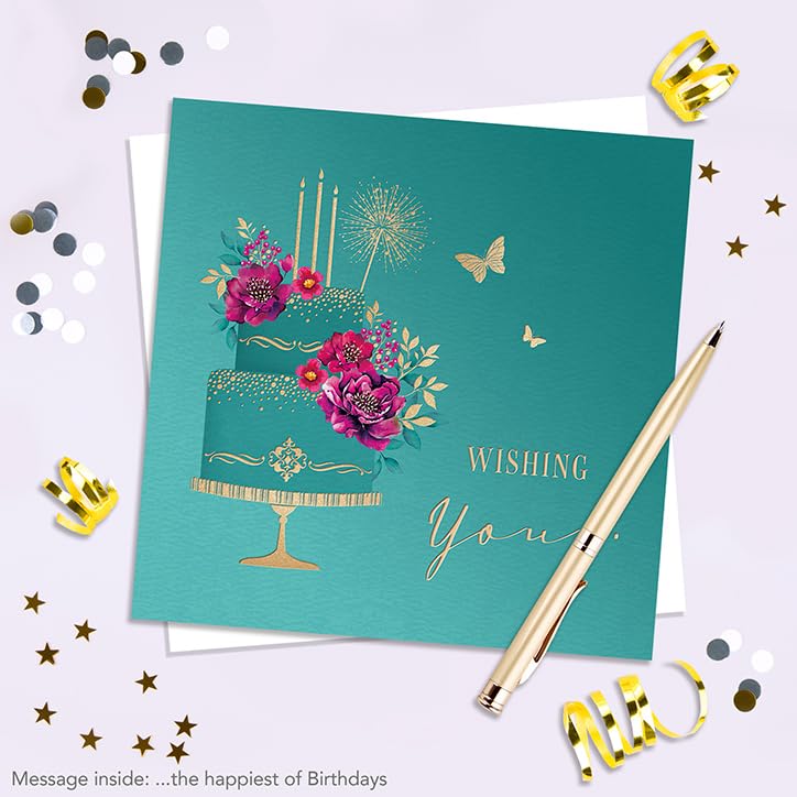 Piccadilly Greetings Assorted Luxury Birthday Cards Multipack for Women | 6 Cards, 16x16 cm 7