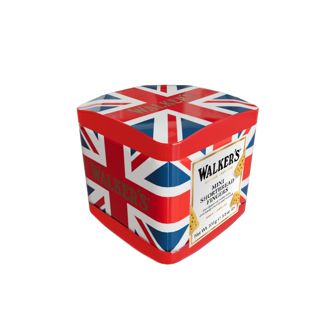 Walkers Shortbread Mini Fingers - Pure Butter Recipe | Union Jack Tin | 100g 1