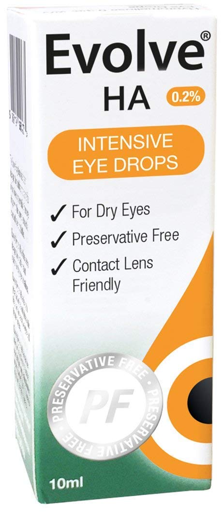 Evolve HA Twin Pack - Preservative-Free Hyaluronic Acid Eye Drops for Dry Eyes 1