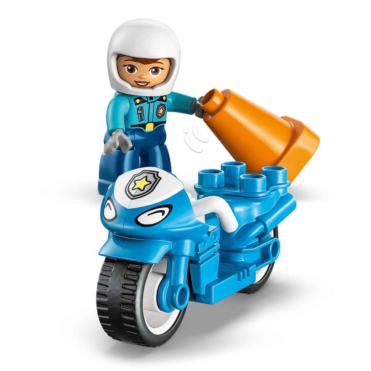 LEGO DUPLO 10471 Blue Police Motorcycle Building Set for Toddlers 2+ | Motor Skills & Traffic Learning 4