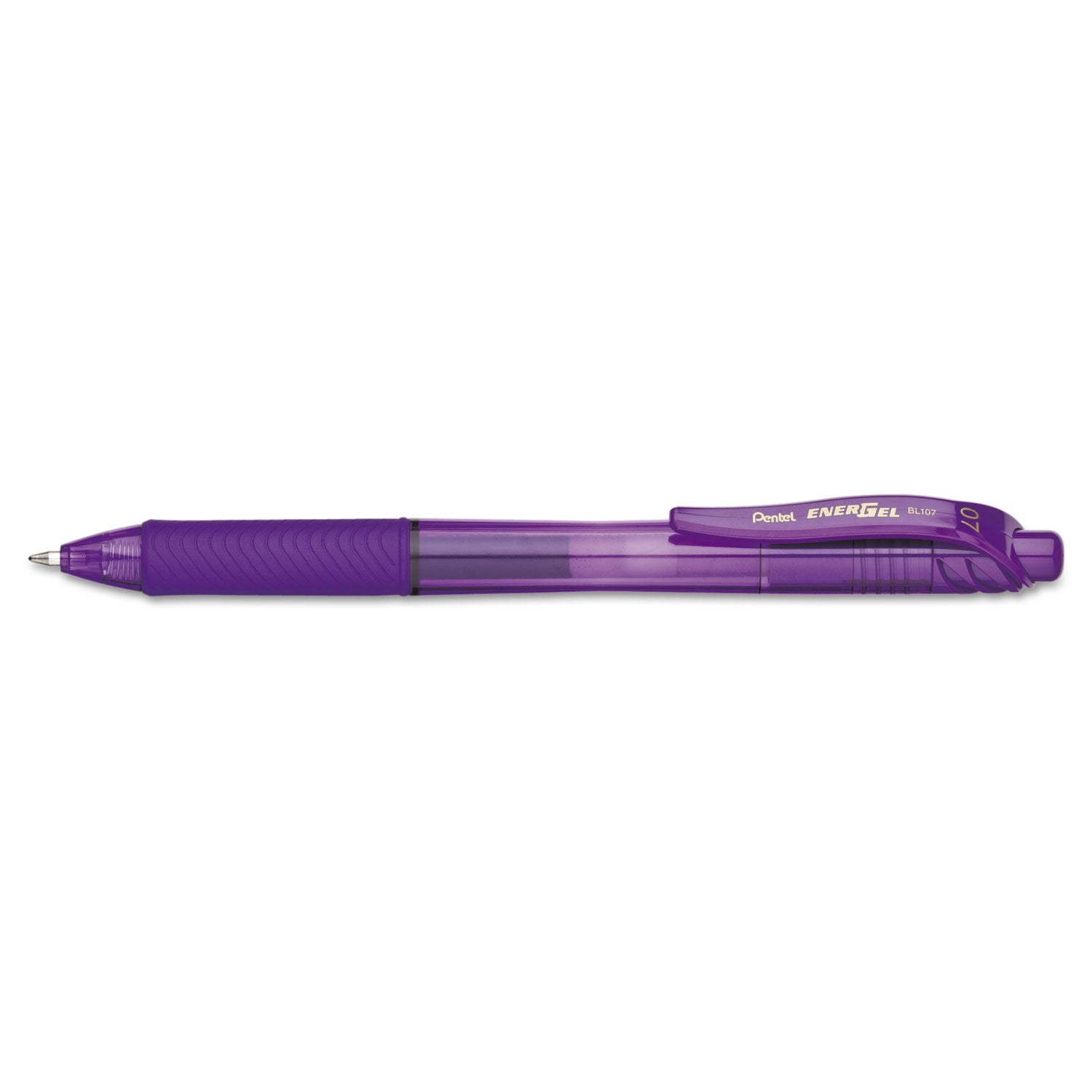 Pentel EnerGel X Retractable Rollerball Pen - 0.7mm Tip, Violet Ink | Quick Drying | Refillable