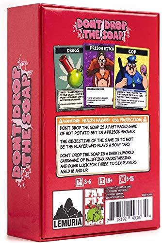 Kartenspiel „Don't Drop the Soap“ – Partyspiel mit schwarzem Humor für Erwachsene 4