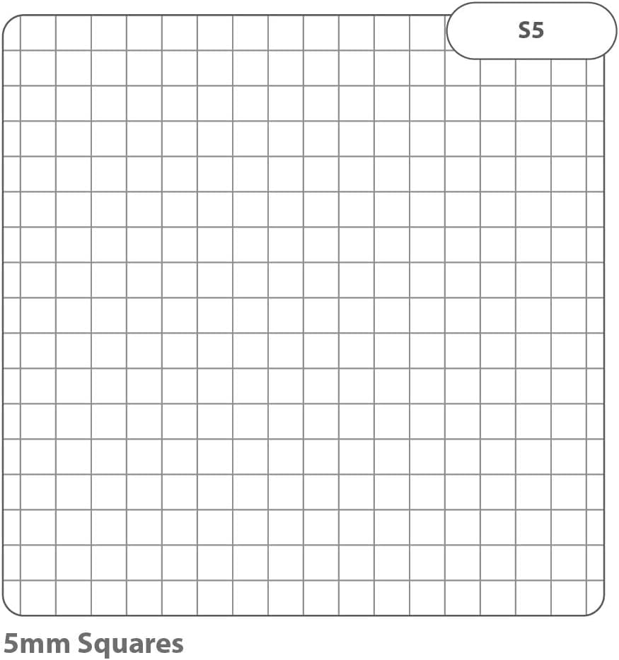 Rhino A5+ Exercise Books - 80 Pages, 5mm Squared Paper, Light Blue Cover, 10-Pack 7