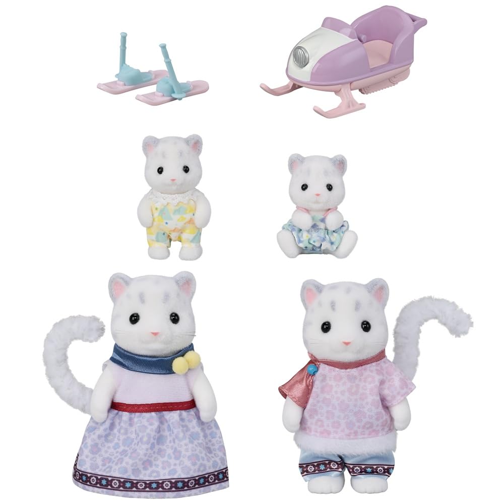 Sylvanian Families Snow Leopard Family Playset | Model 5814 | Ages 3+ 8