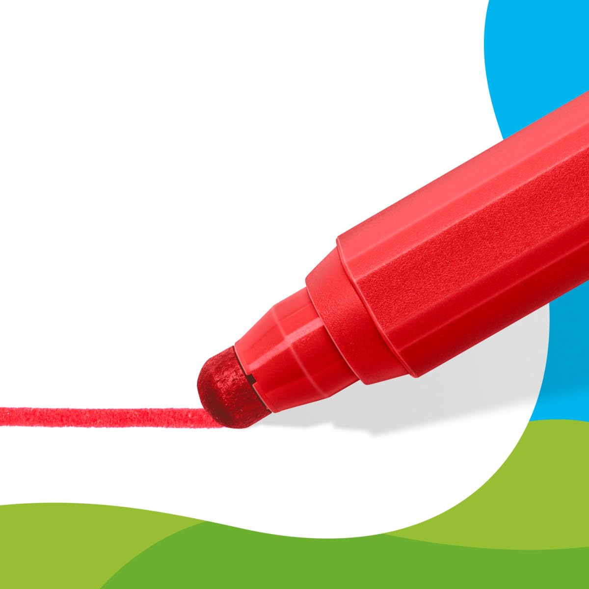 STAEDTLER Peppa Pig Noris Junior Jumbo Felt-Tip Pens for Toddlers | Pack of 6 | Multicolor 3