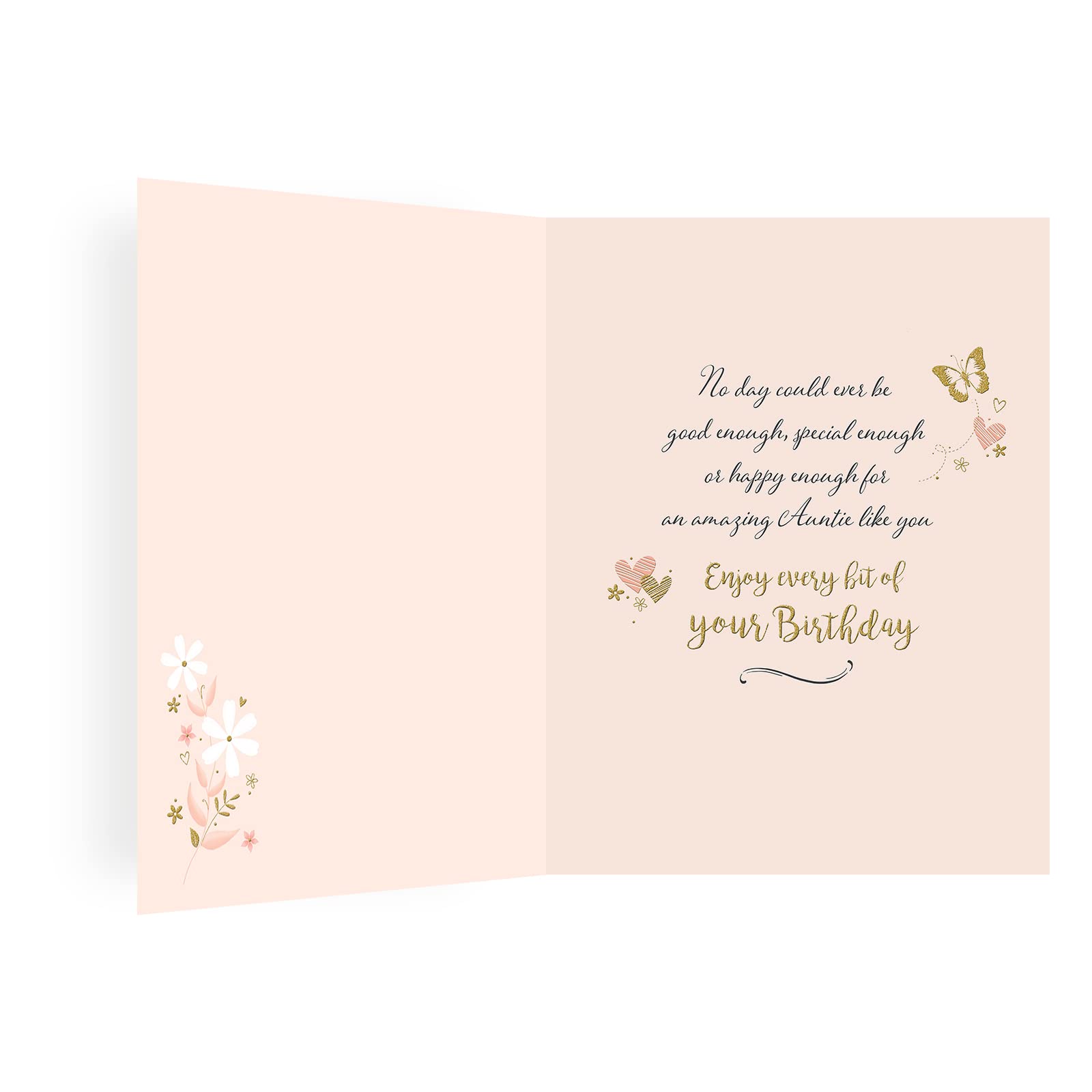 Piccadilly Greetings Auntie Birthday Card | 8 x 6 Inches | Multicolor