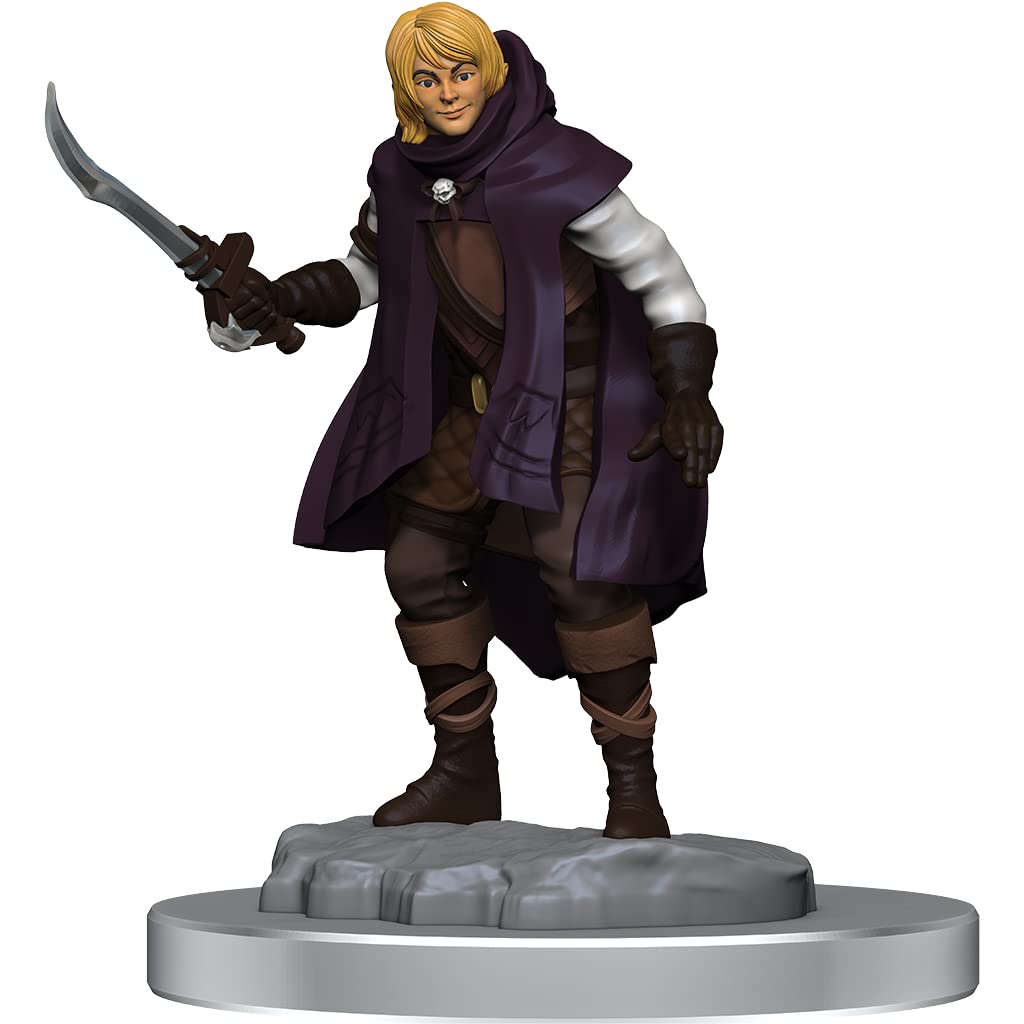 WizKids Nolzur's Marvelous Miniatures: Elf Rogue & Half-Elf Rogue Proté | 2 Unpainted Miniatures | Plastic 4