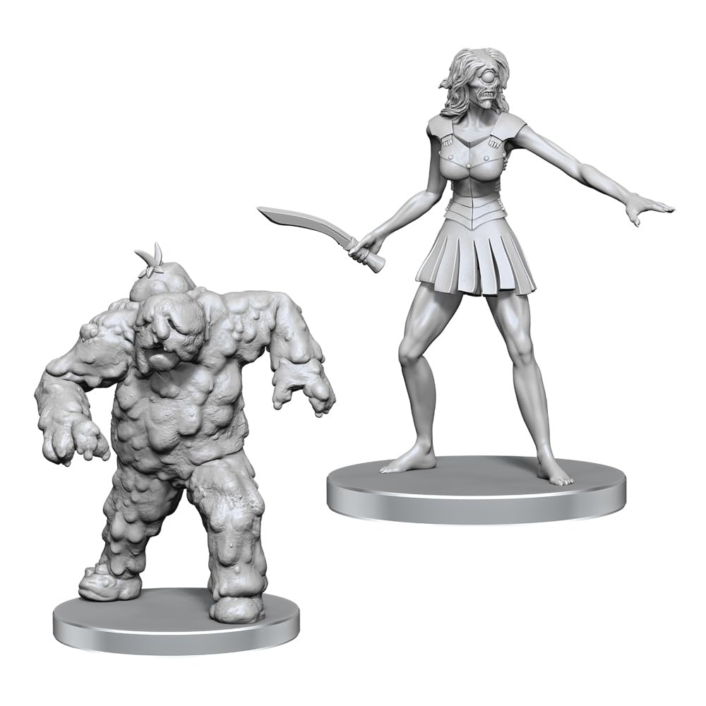 WizKids Pathfinder Battles Deep Cuts Mudwretch and Buso Miniatures - Collectible Display | Plastic | Grey 1