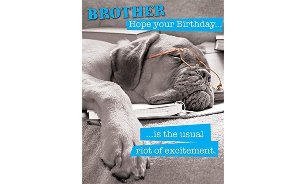 Piccadilly Greetings Brother Birthday Card | 8 x 6 Inches | Multicolor