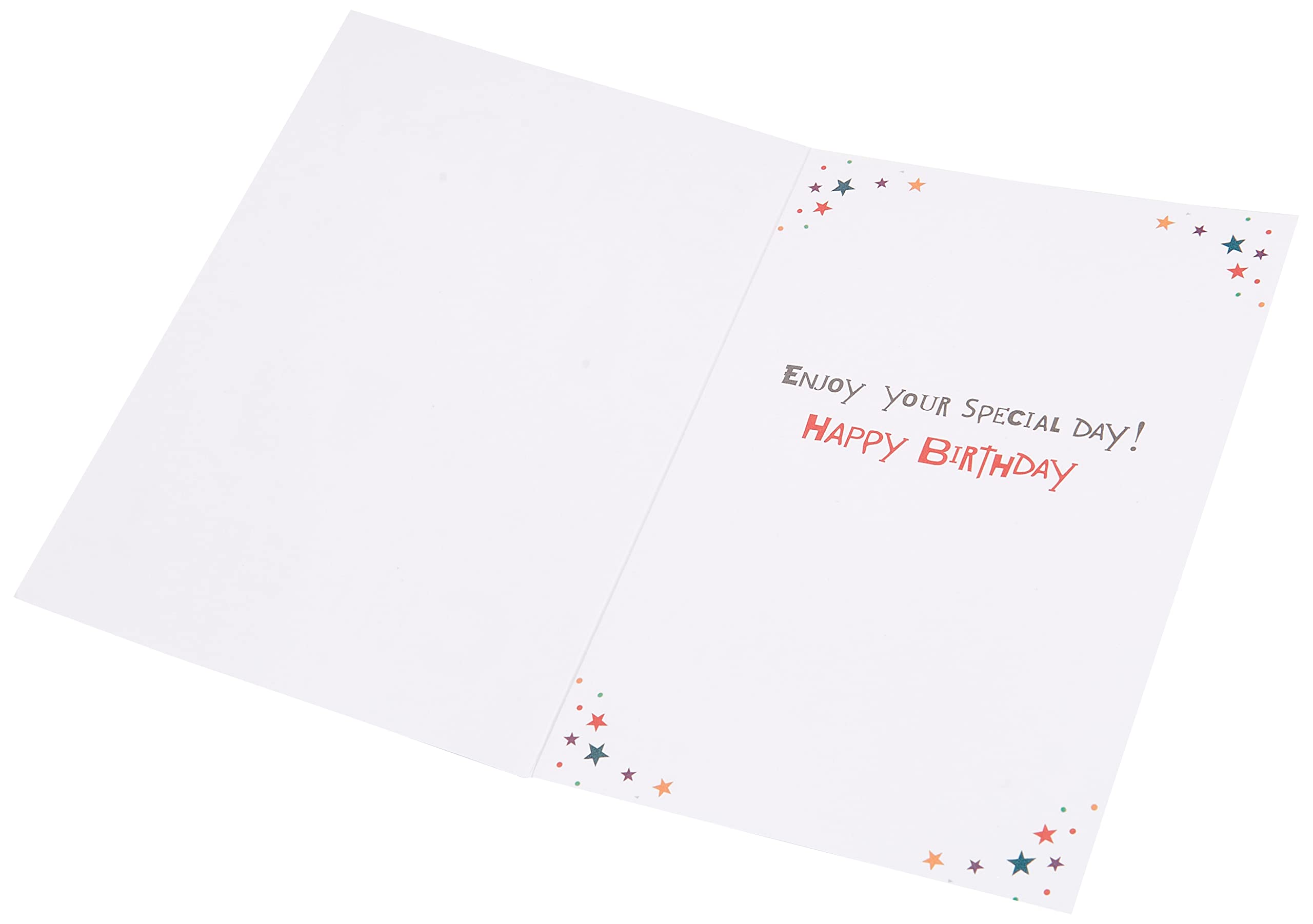 Piccadilly Greetings Birthday Card - 7 x 5 Inches | Red, Yellow, Black, Brown, Oak Colors 3