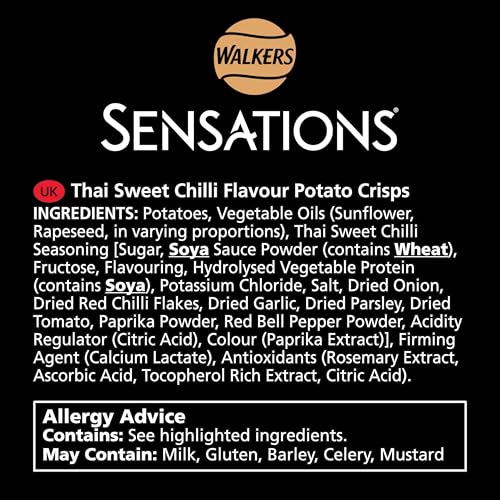 Sensations タイスイートチリ味 ポテトチップス シェアバッグ 150g 6