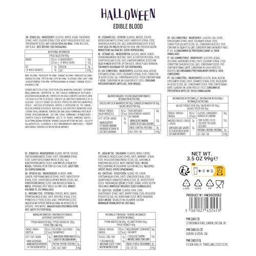 PME – Essbares Blut-Zuckerguss-Gel zum Dekorieren von Halloween-Kuchen (99 g) 5