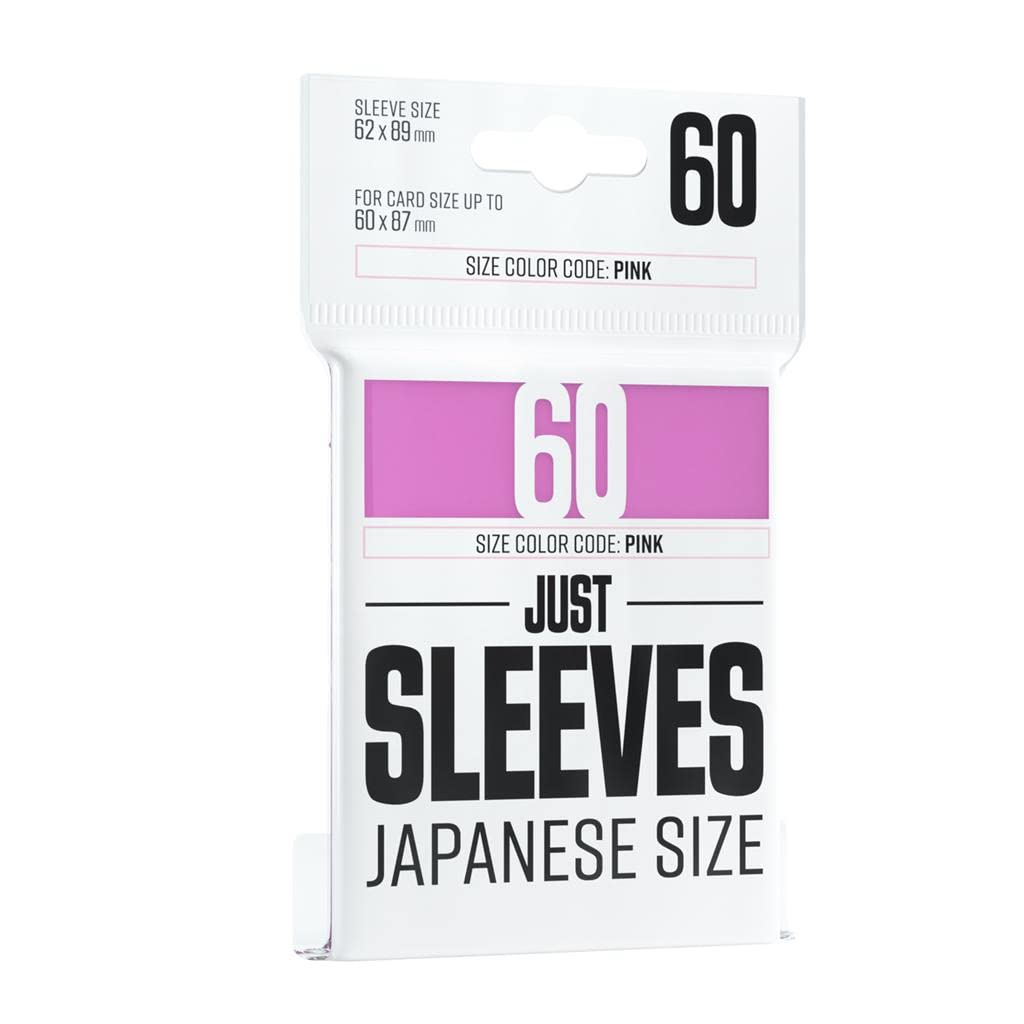Gamegenic Japanese Size Prime Card Sleeves | 62 x 89 mm | Pink | 60 Count