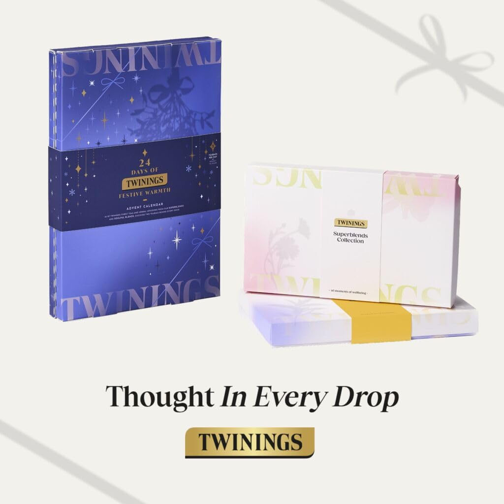 Twinings Happy Birthday Favourites Collection Gift Box - 40 Tea Bags, 8 Blends | 80g
