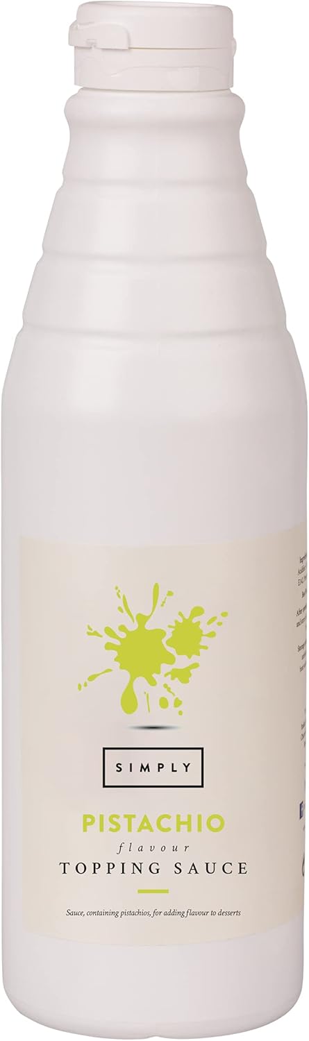 Simply - Pistazien-Topping-Sauce, gebrauchsfertige Dessertsauce für Eis, Waffeln und Getränke