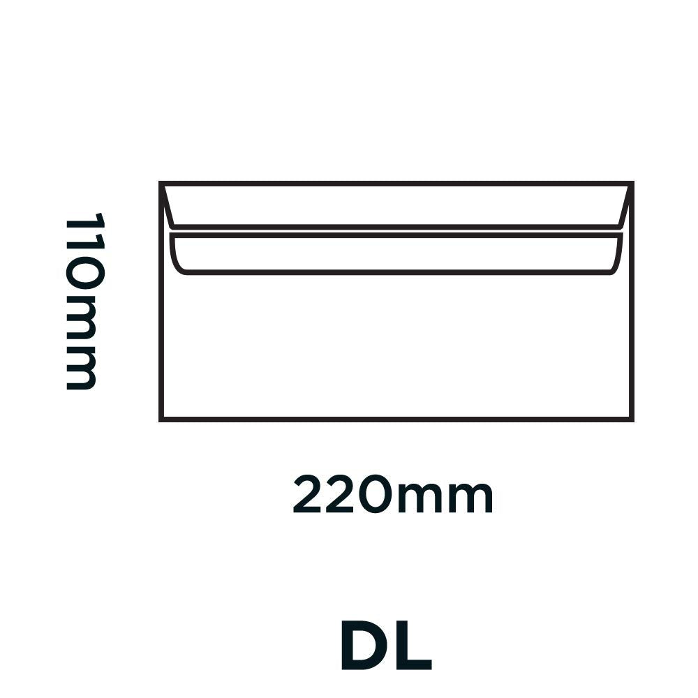 Blake Purely Everyday DL Wallet Envelopes 110 x 220 mm 90 gsm Self Seal White | 100 Count 5