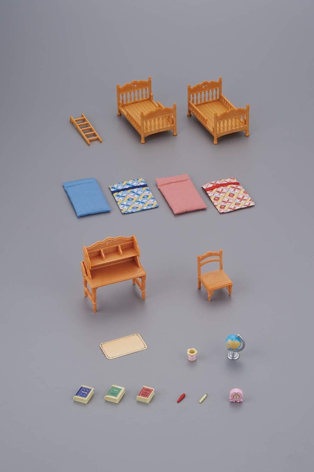 Sylvanian Families Children's Bedroom Set - Bunk Bed & Desk Playset for Imaginative Play