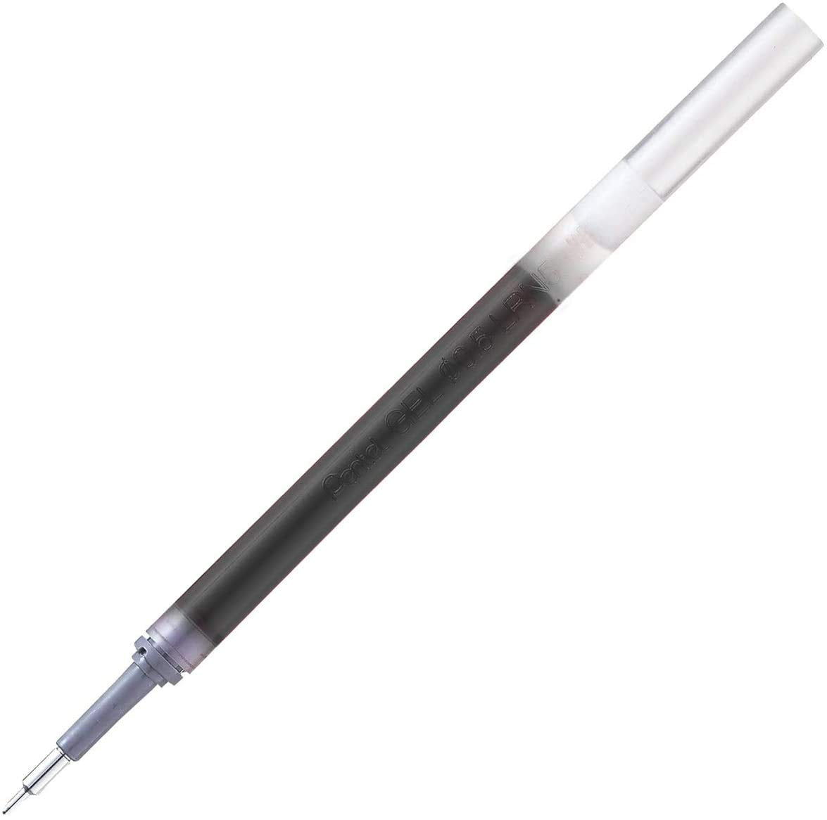 Pentel Energel LRN5-A Pen Refill - 0.5mm, Black Ink | 12 Count Pack