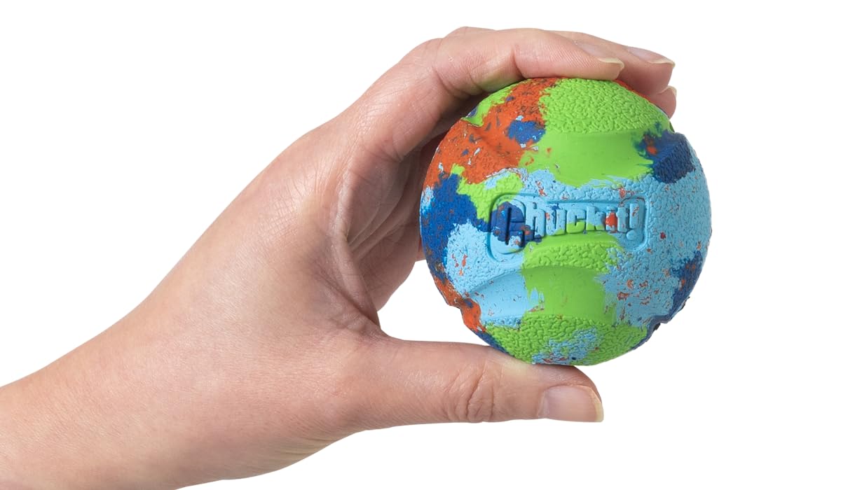 Chuckit! Eco Dog Ball - Durable Recycled Rubber Fetch Toy | Medium Size | Water Resistant 3