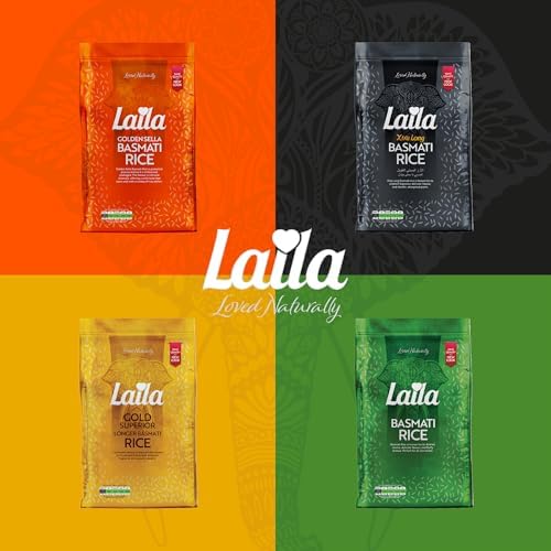 LAILA Extra Long Basmati Rice - 1kg Aged Grain for Fluffy, Aromatic Dishes 3