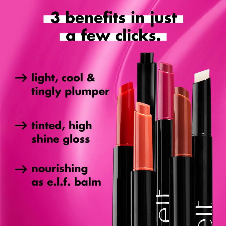 e.l.f. Pout Clout Lip Plumping Pen - Sheer Color, Plumping & Moisturizing | Vegan | 2g 5