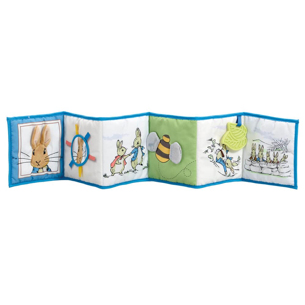 Rainbow Designs Peter Rabbit Unfold & Discover - Interactive Developmental Baby Toy | Fabric