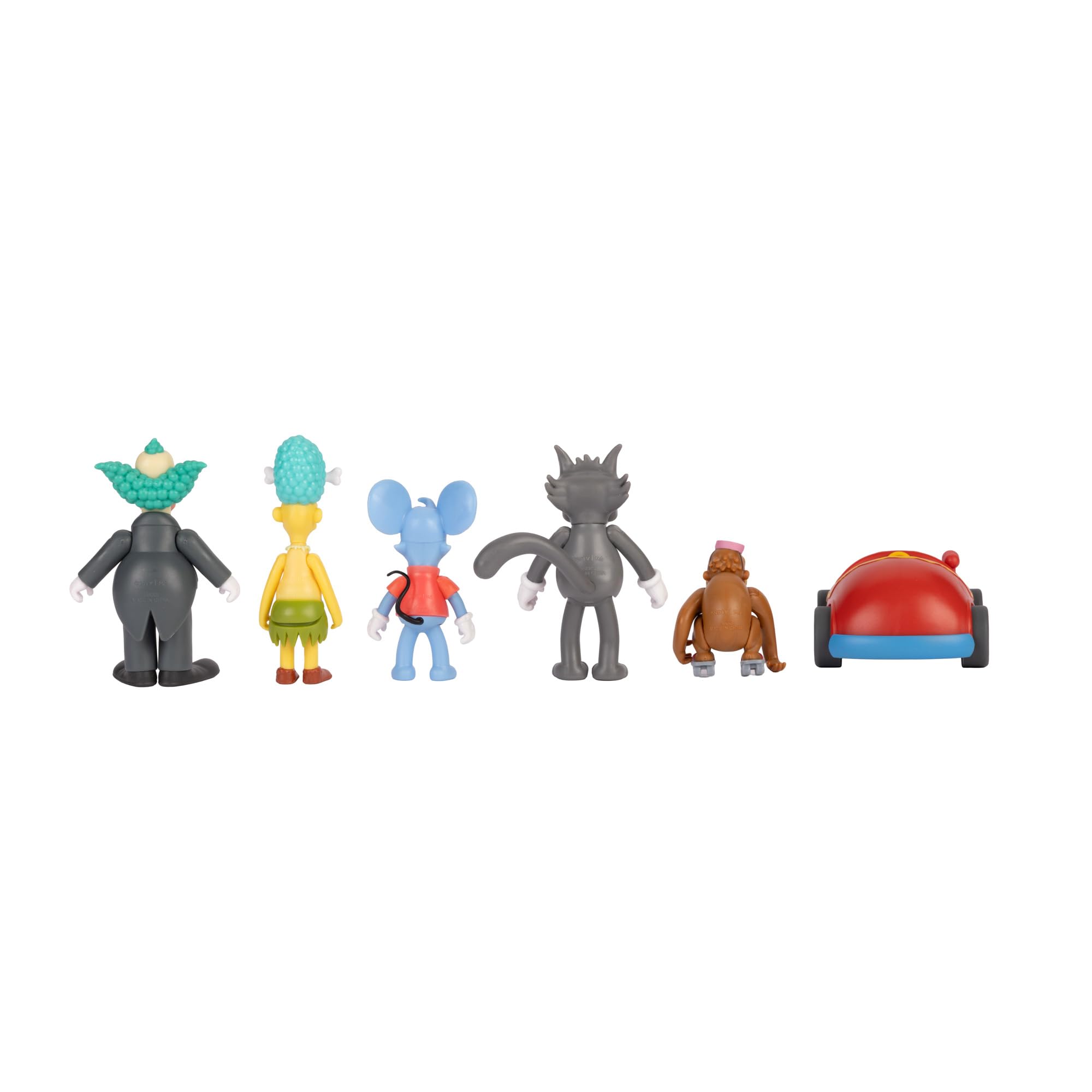 The Simpsons Krusty Cast Action Figures Multi-Pack - 2.5-Inch Scale, Poseable Figures with Clown Car 3