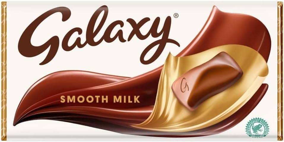 Galaxy Smooth Milchschokoladenriegel 100 g – Snack für den Filmabend, Schokoladengeschenk, Riegel zum Teilen