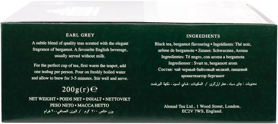 Ahmad Tea - Earl Grey Schwarztee (100 Teebeutel) 4