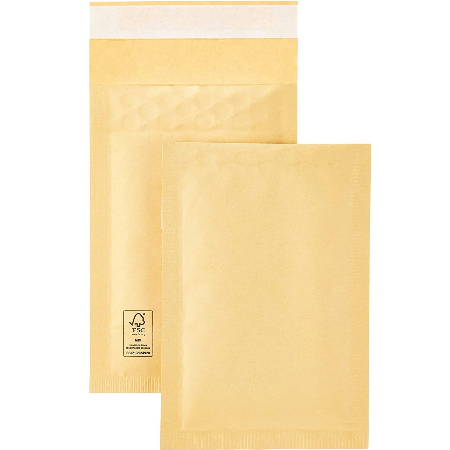 Postmaster Padded Envelope Mailers - A6 Gold, 100x165mm, 50 Count | FSC Certified 8