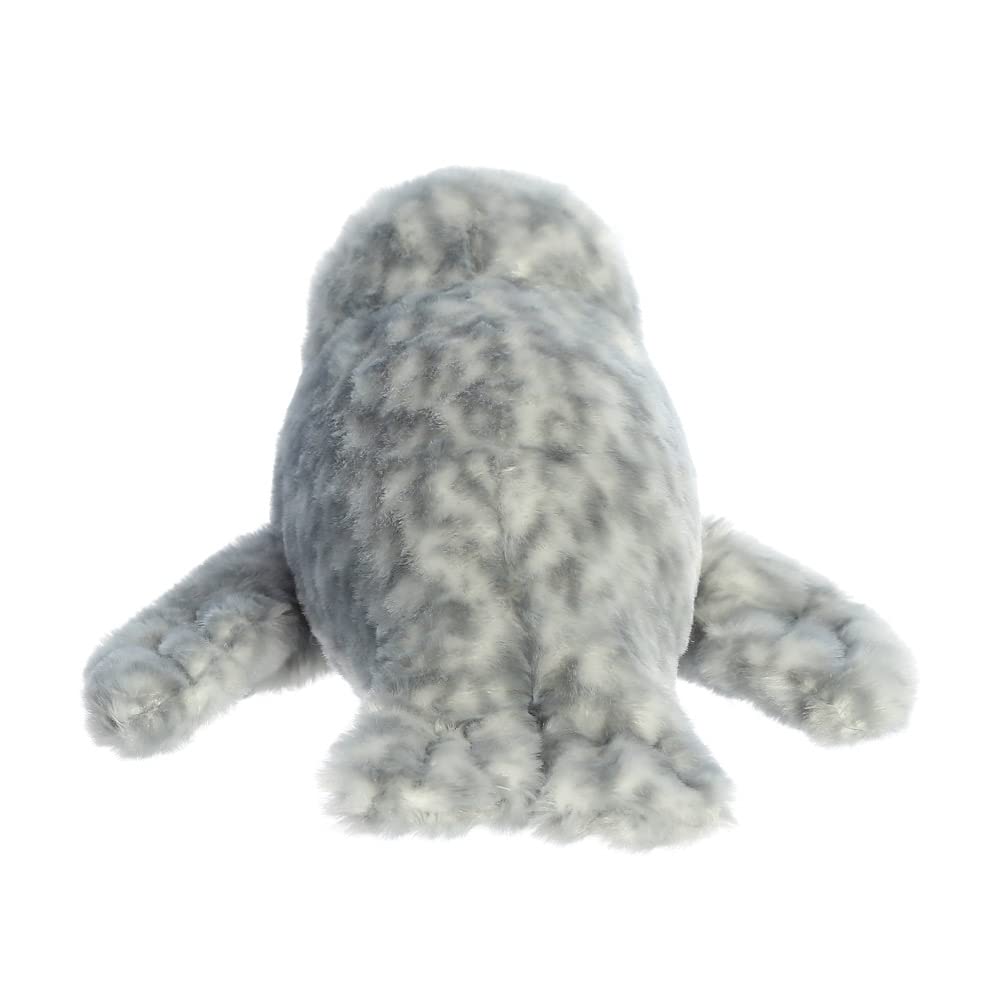Aurora Mini Flopsies Harbour Seal - 8 Inch | Soft Toy | Grey 4
