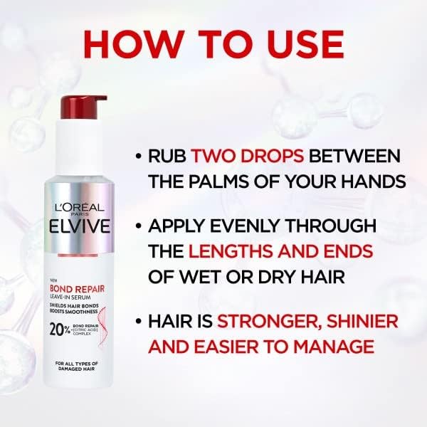L'Oréal Paris Elvive Bond Repair Leave-In Serum (150ml) 5