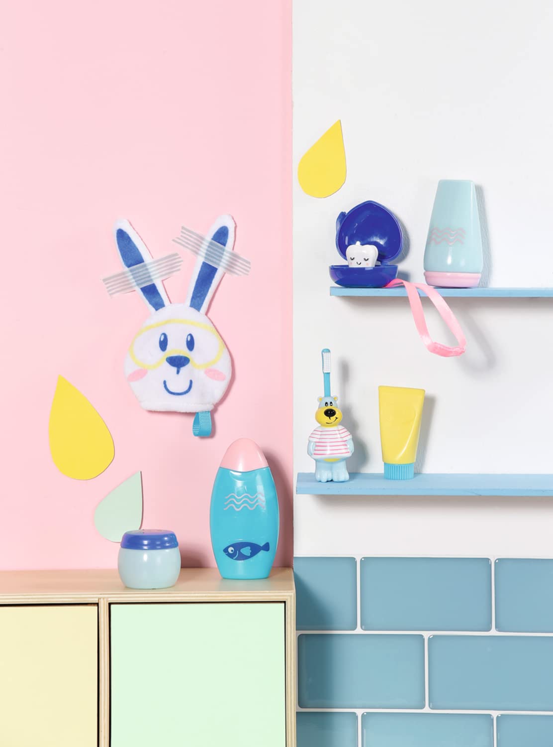 BABY born Bath Fun Set - 8 Accessories for Dolls up to 43cm | Ages 3+