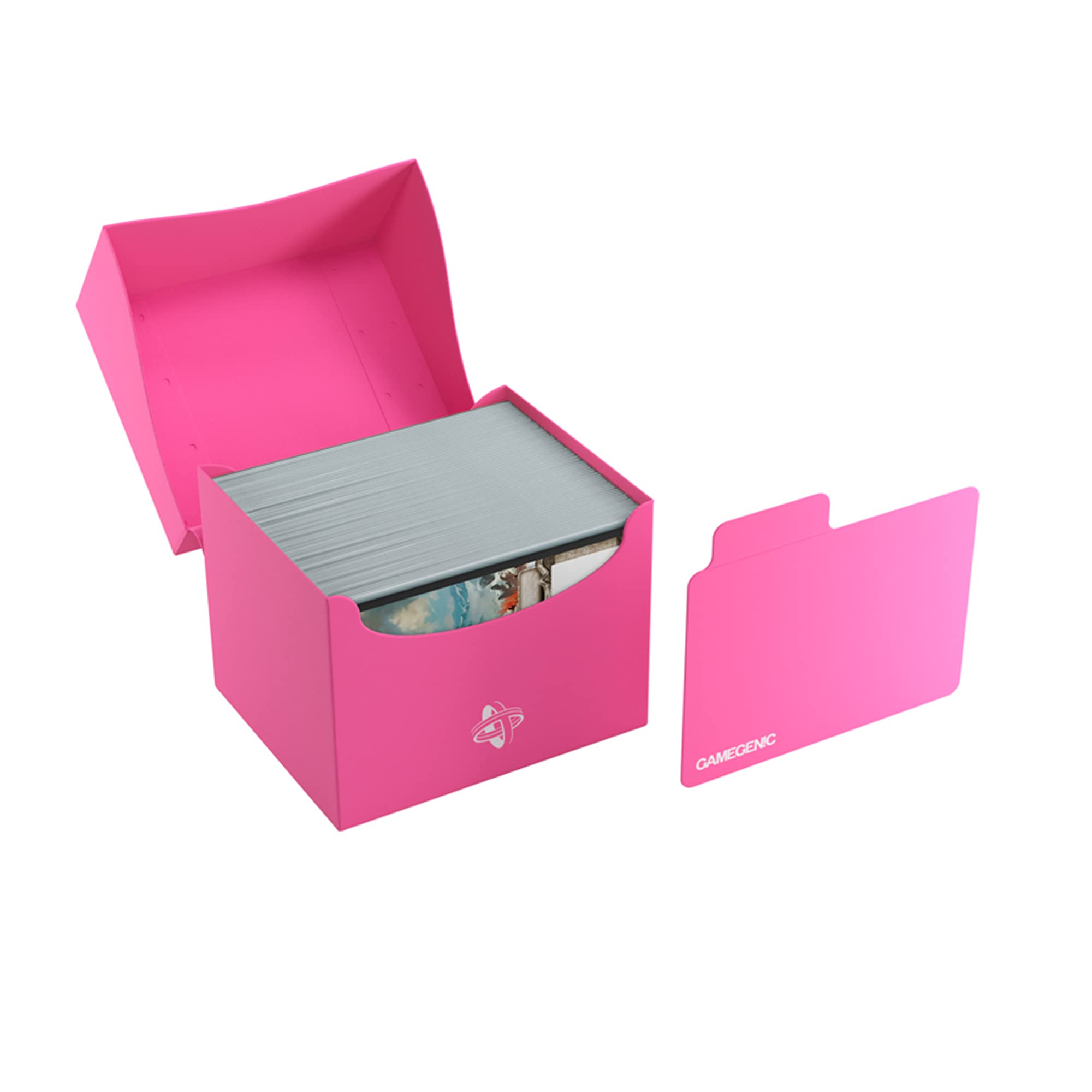 Gamegenic Side Holder 100+ XL - Pink | Holds 100 Double-Sleeved Cards | Casual Storage Box 4
