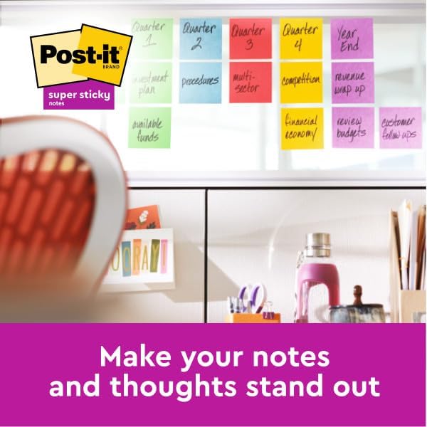 Post-it Super Sticky Notes Soulful Color Collection, Pack of 6 Pads, 90 Sheets p 9